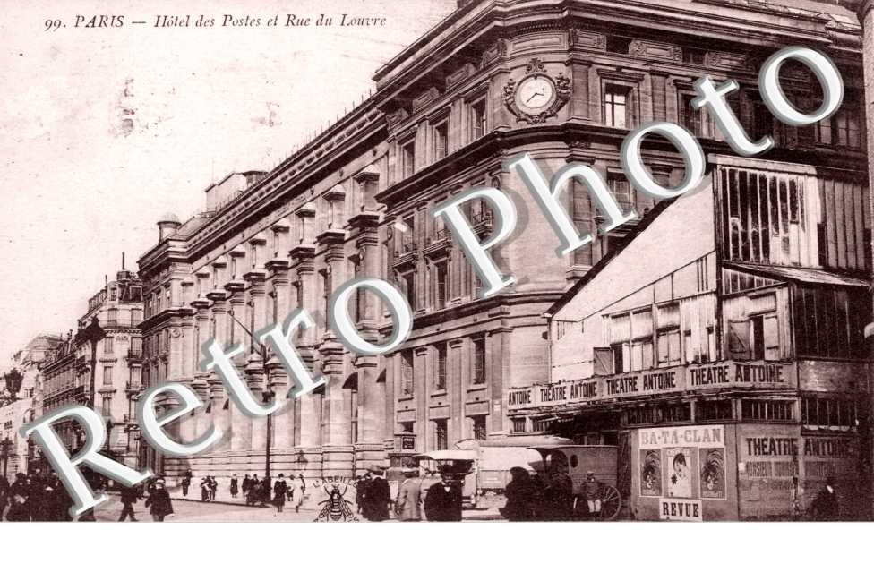 Hotel des Postes et rue du Louvre