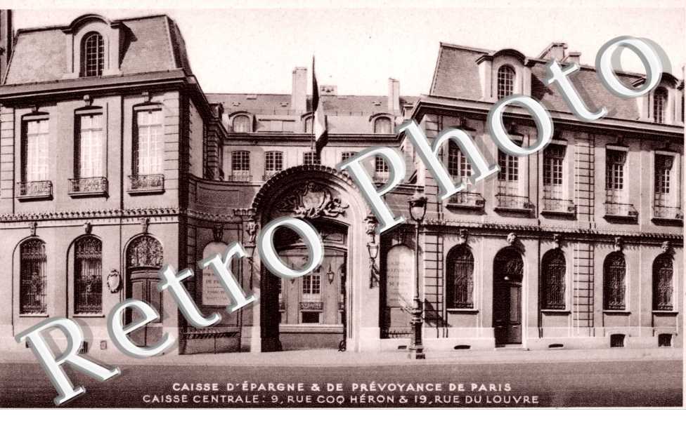 9 rue Coq Heron et 19 rue du Louvre Caisse d'Epargne
