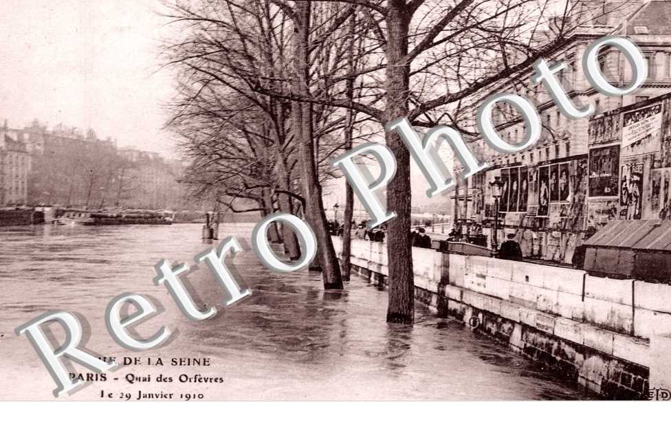 Crue de la Seine 1910, Quai des Orfevres
