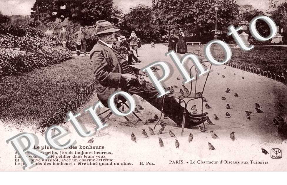 Le Charmeur d'oiseaux aux Tuileries