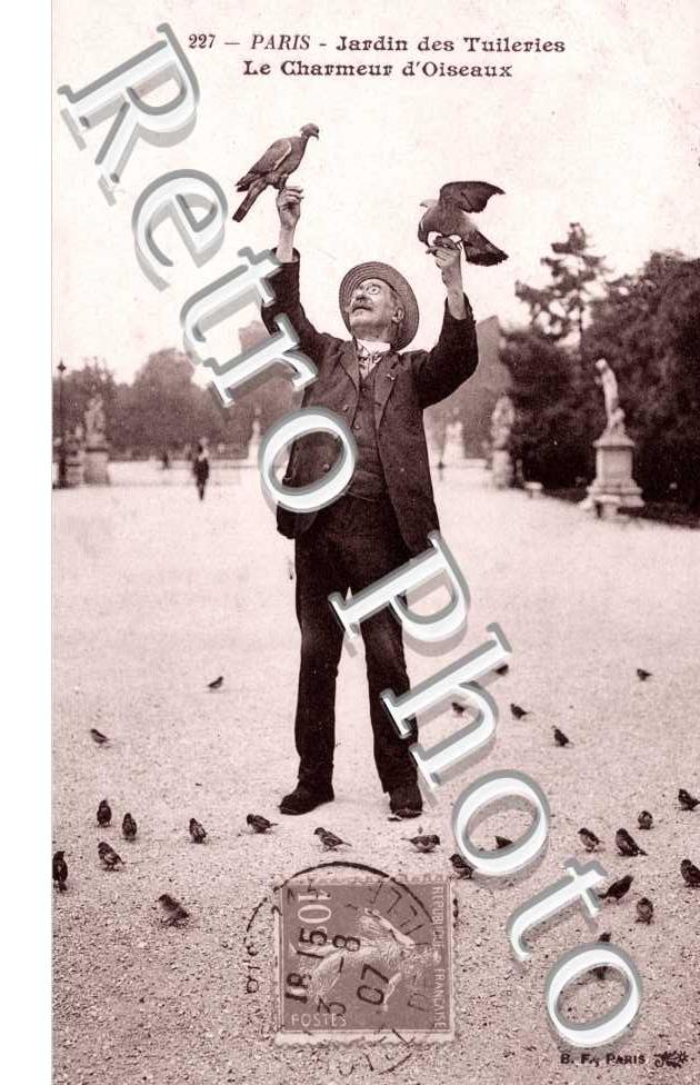 LE CHARMEUR D'OISEAUX AUX TUILERIES