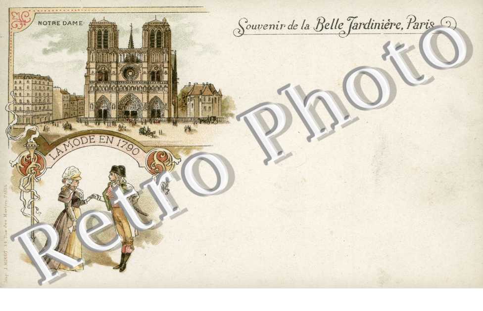 souvenir de la Belle Jardiniere Notre Dame - La mode en 1790
