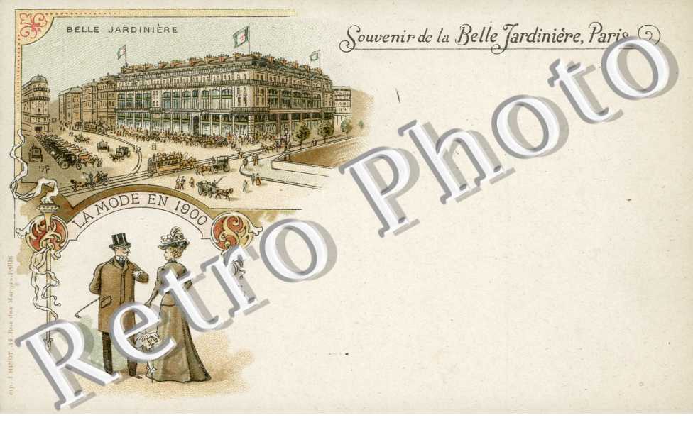 souvenir de la Belle Jardiniere 2 rue du Pont Neuf La mode en 1900