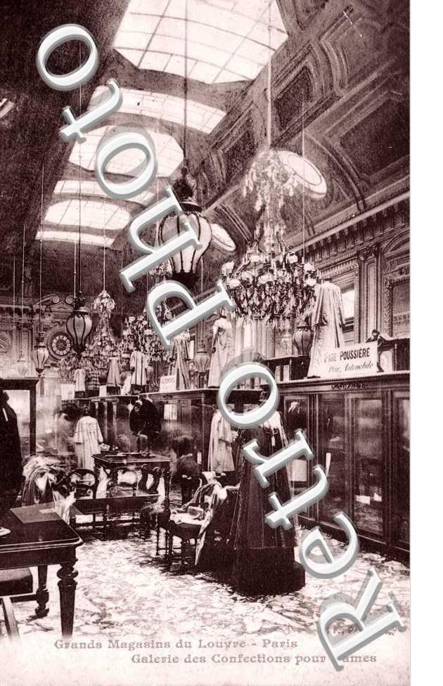 rue de Marengo et rue de Rivoli - Grands Magasins du Louvre  Galerie des confections pour dames