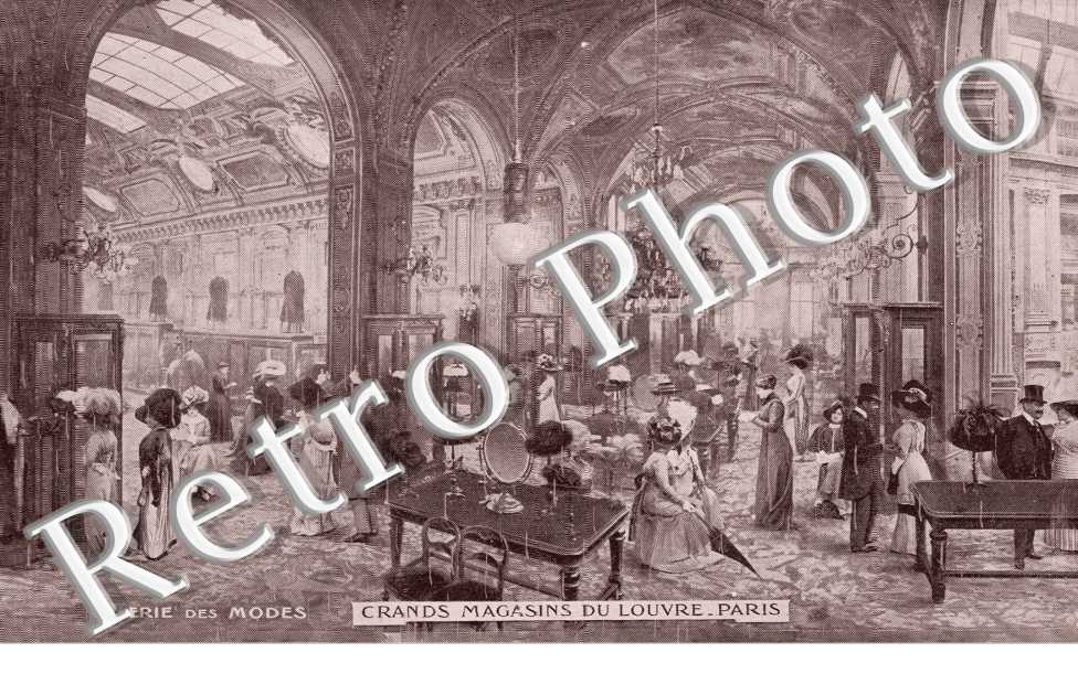 rue de Marengo et rue de Rivoli - Grands Magasins du Louvre  Galeries des Modes
