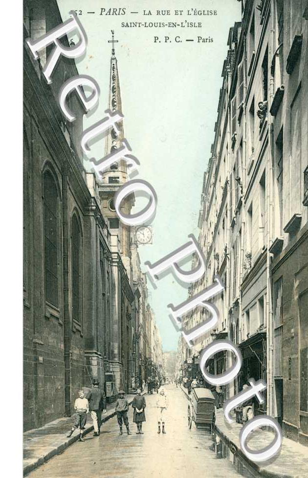  Rue et l'Eglise Saint Louis en l'Isle