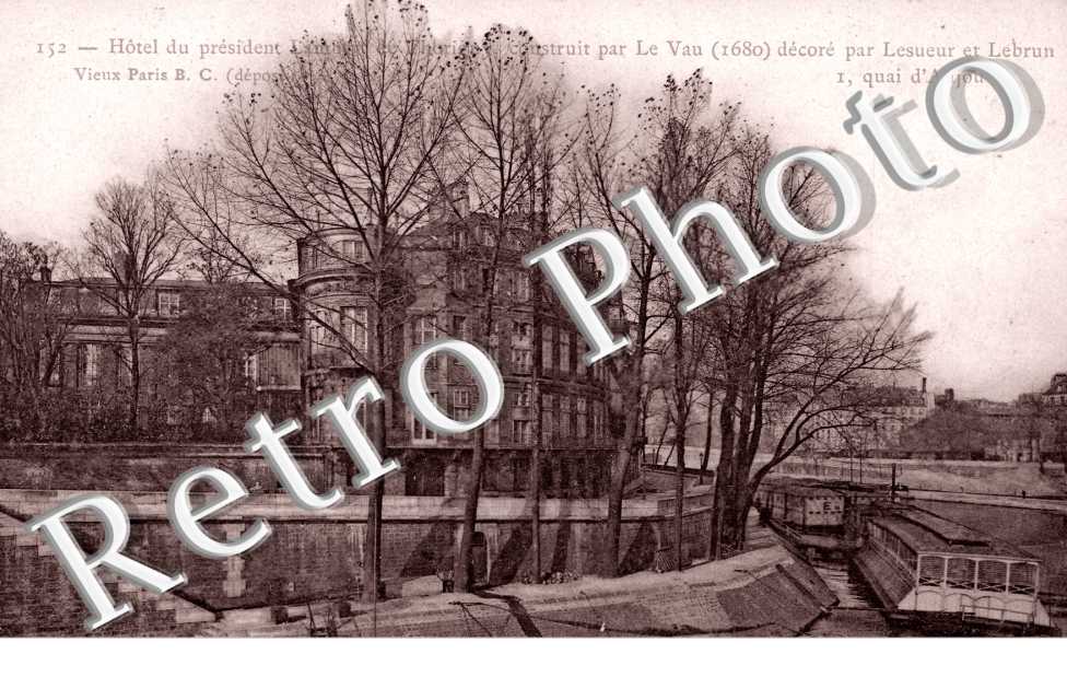 Hotel Du president Lambert de Thorigny 1 quai d'Anjou