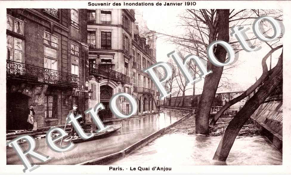 Quai d'Anjou, Inondations 1910