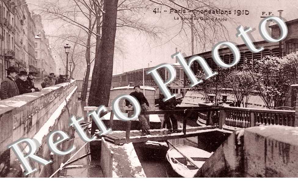 Quai d'Anjou, Inondations 1910