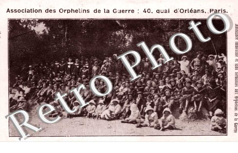 Association des Orphelins de la Guerre - 40 quai d'Orleans - Paris