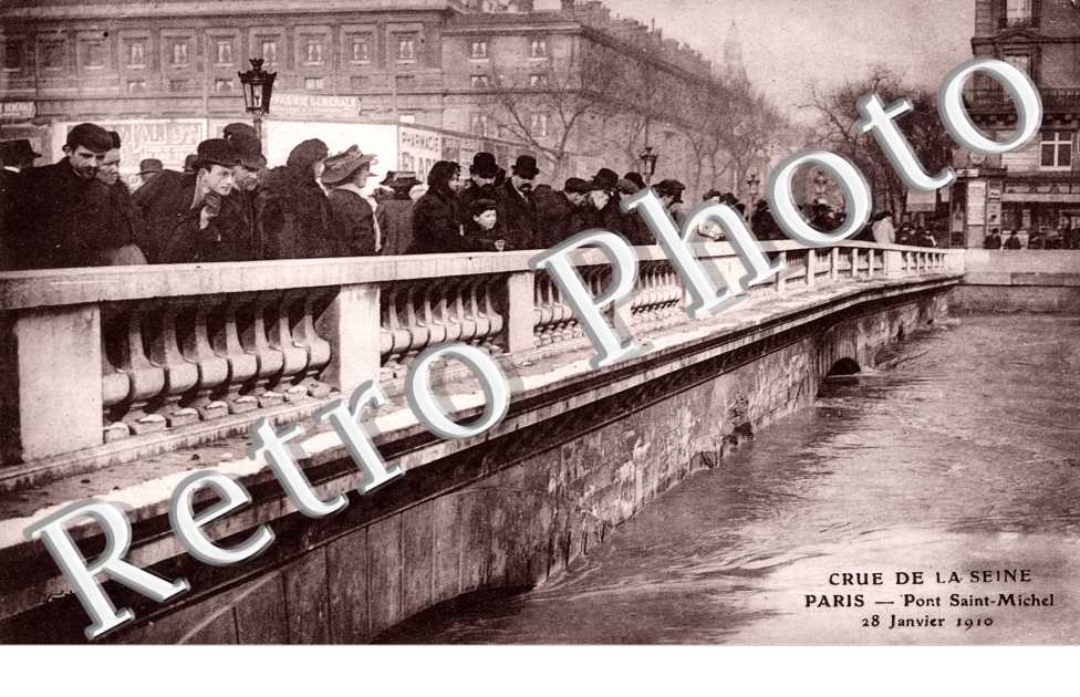 Pont Saint Michel 28 janvier 1910
