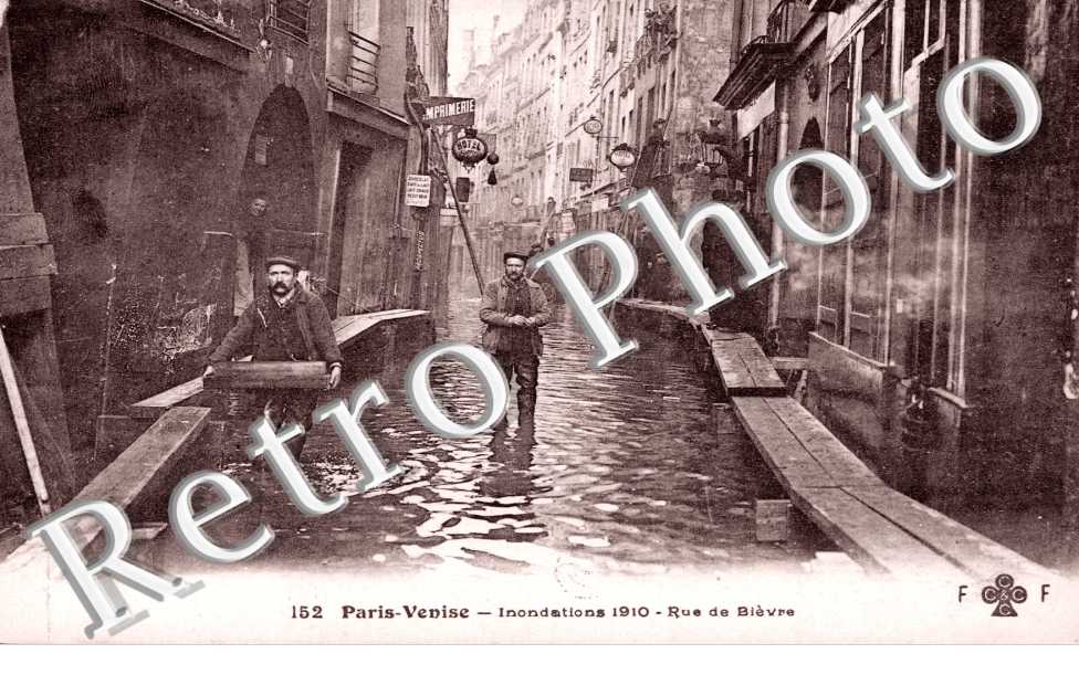 Inondations 1910, Rue de Bievre