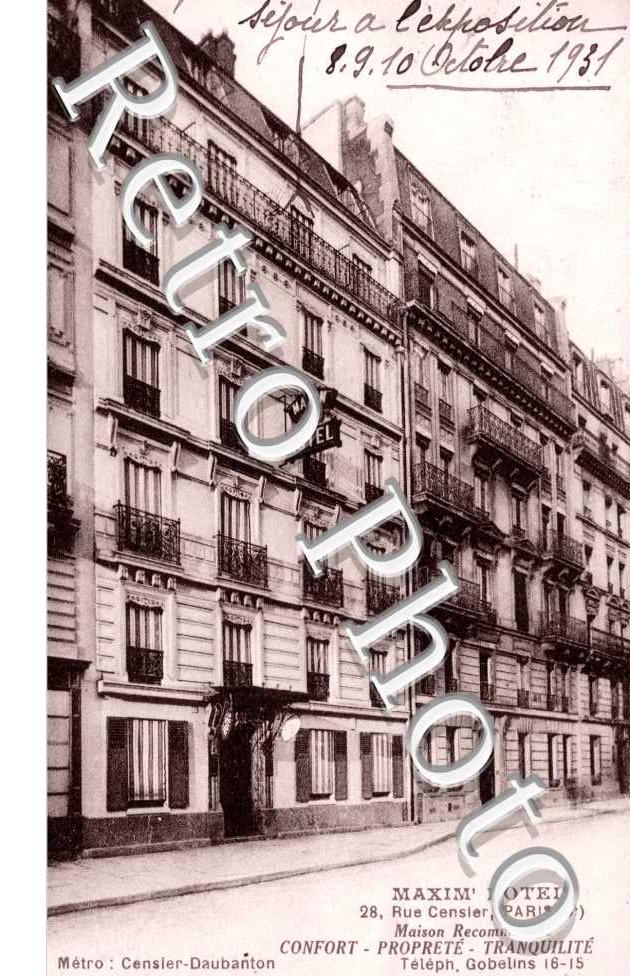 Maxim'Hotel, Rue Censier