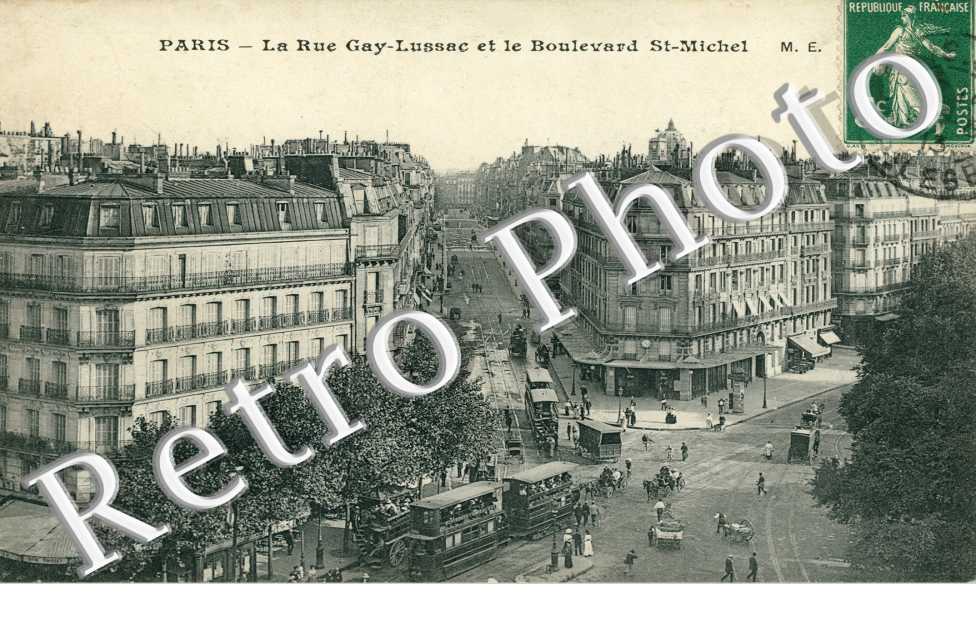 la rue Gay Lussac et le boulevard Saint-Michel