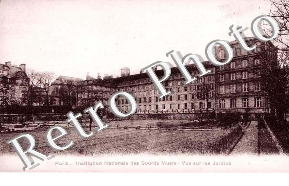 Institution Nationale des Sourds Muets Vue sur les jardins