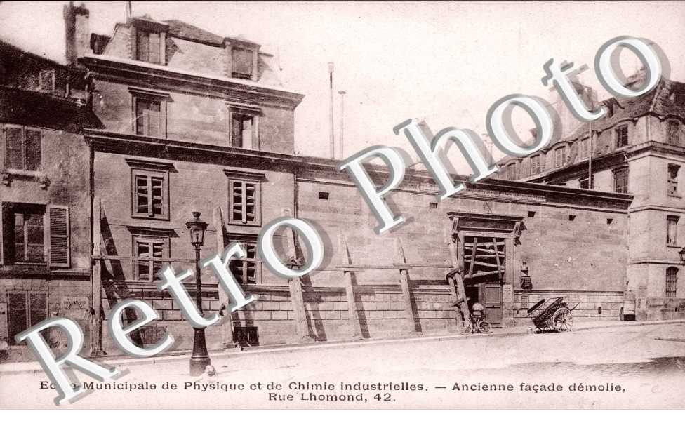 Ecole Municipale de Physique et de Chimie industrielles - Rue Lhomond