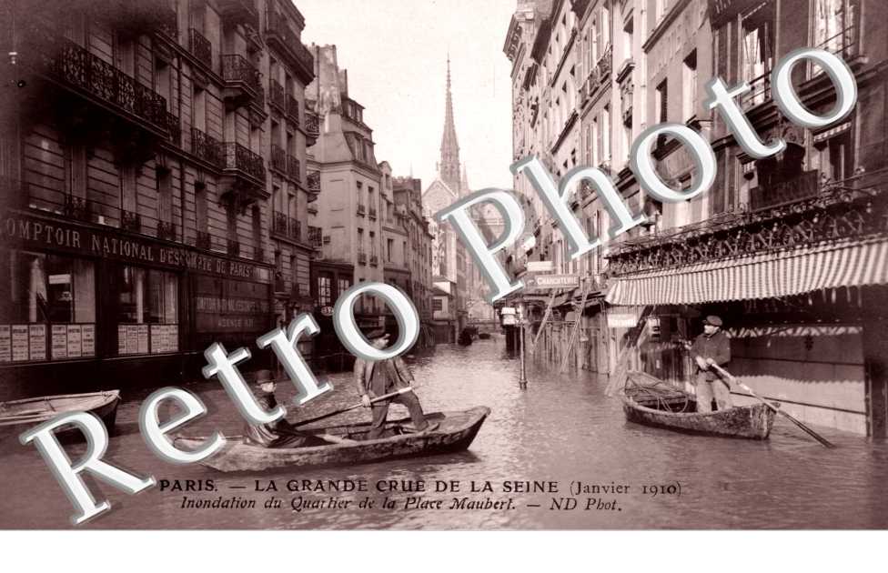 Crue de la Seine 1910, Place Maubert