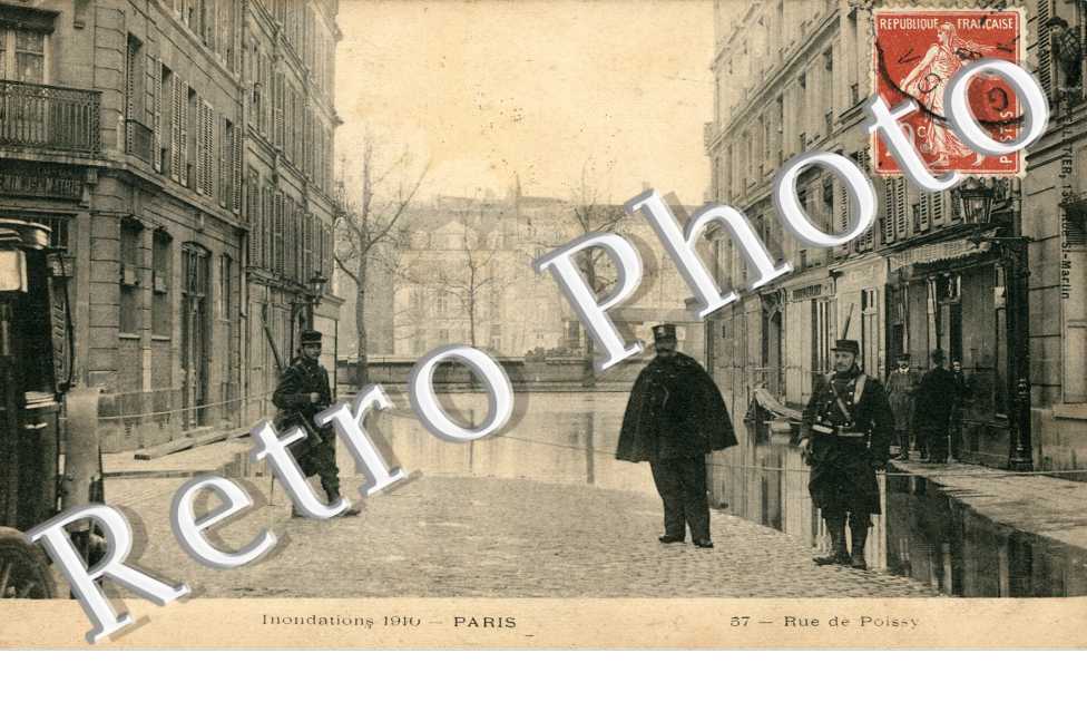 Inondations 1910, Rue de Poissy