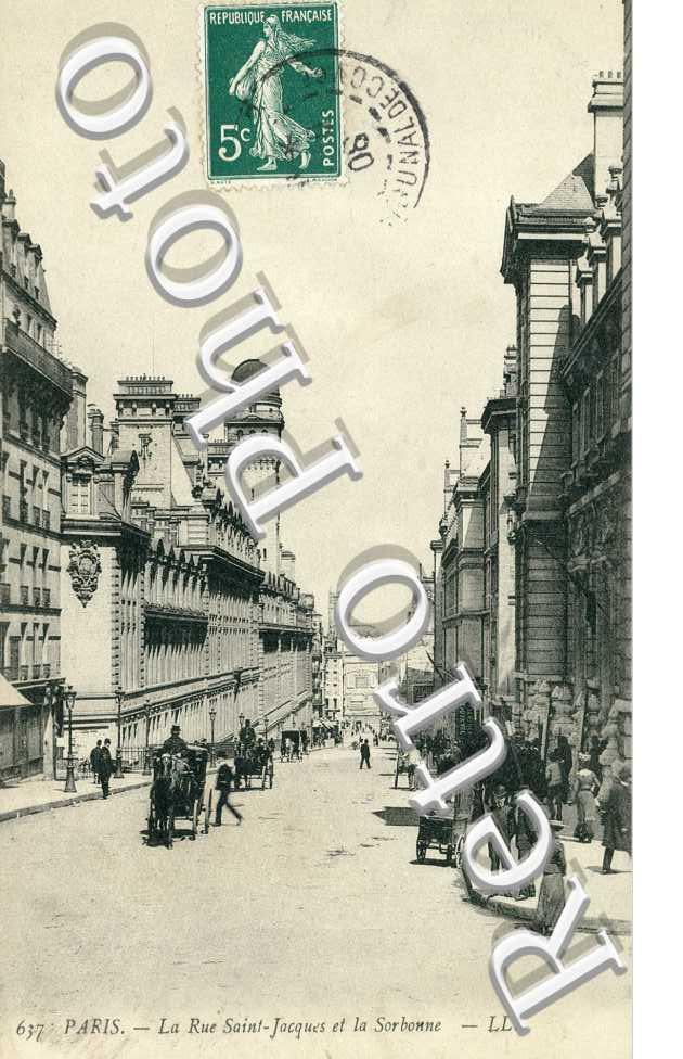 Rue Saint Jacques et la Sorbonne