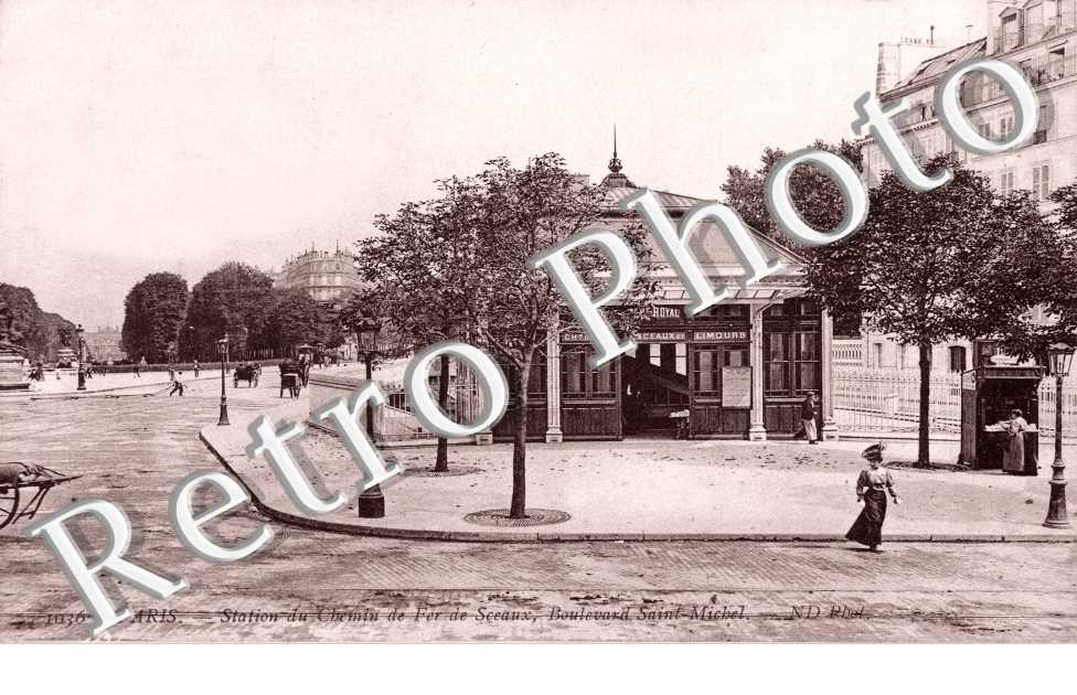 Station du Chemin de Fer de Sceaux, boulevard Saint-Michel