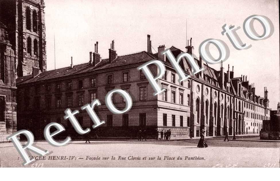 Lycee Henri IV  Facade sur la rue Clovis et sur la place du Pantheon