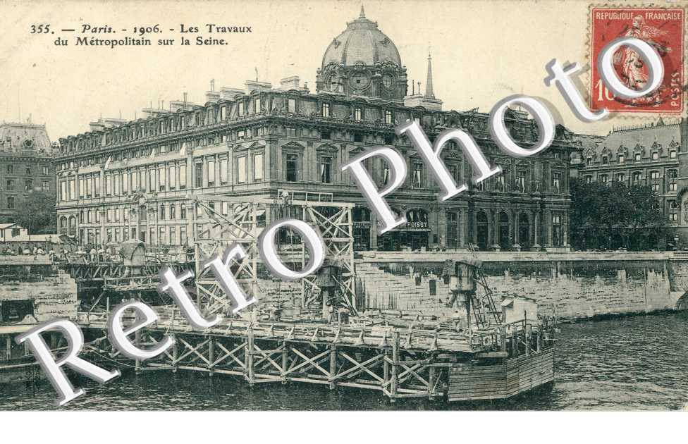 Les Travaux du Metropolitain sur la Seine