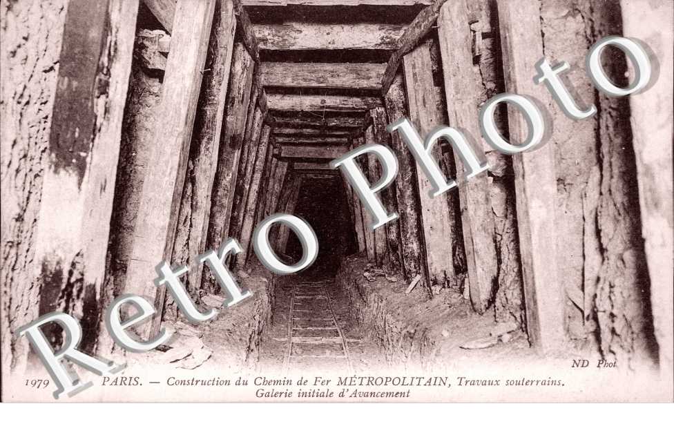 Travaux du Metropolitain, Souterreins, Galerie Initiale