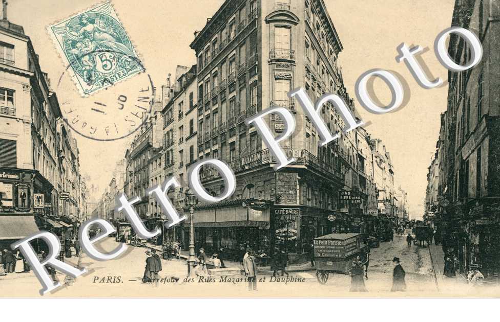 Carrefour des rues Mazarine et Dauphine