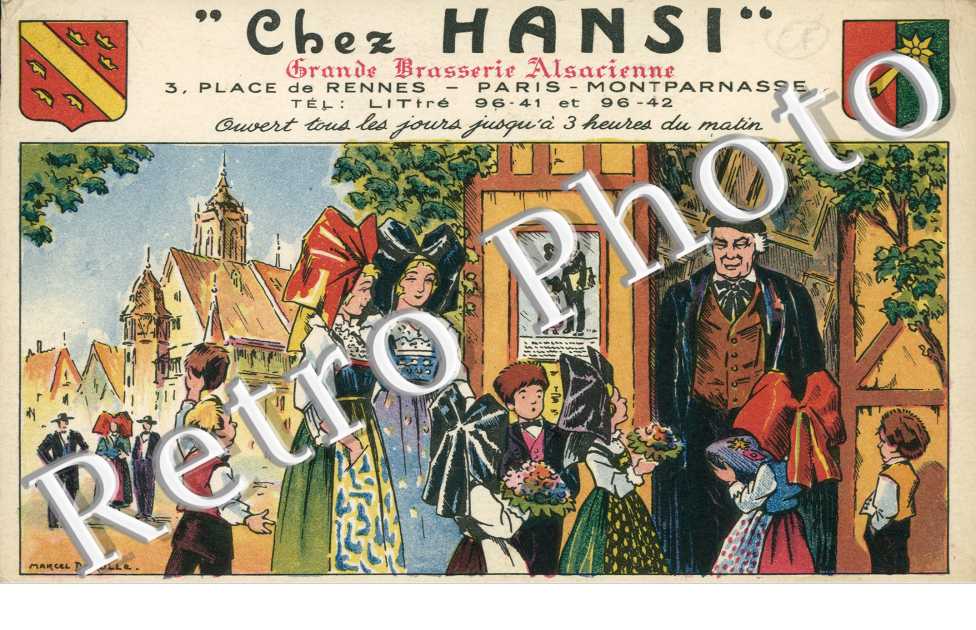 Chez Hansi, Grande Brasserie Alsacienne, Place de Rennes