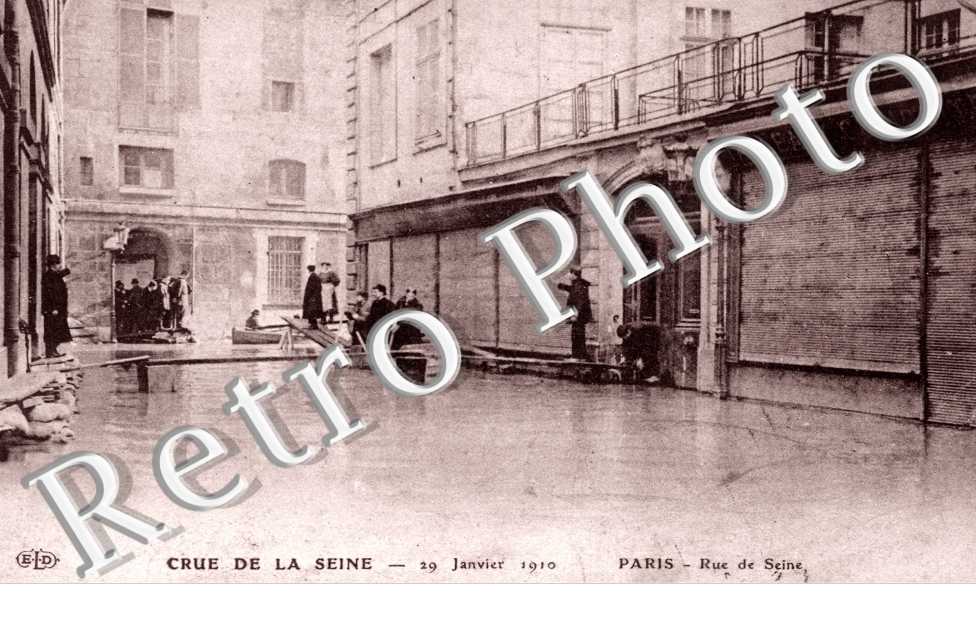 Inondations 1910, Rue de Seine