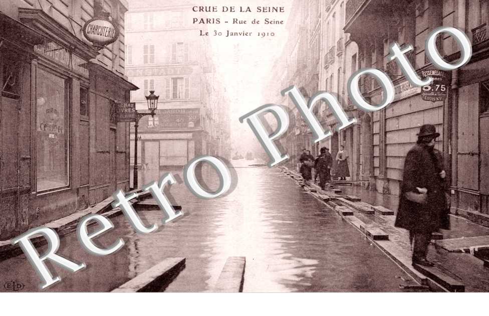 Inondations 1910, Rue de Seine