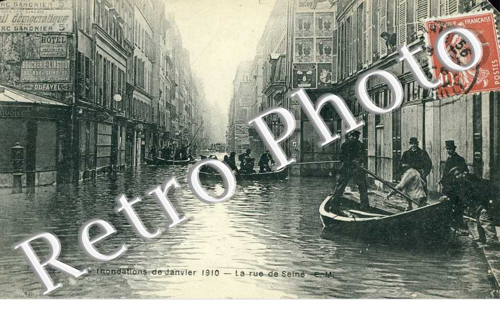 Inondations 1910, Rue de Seine