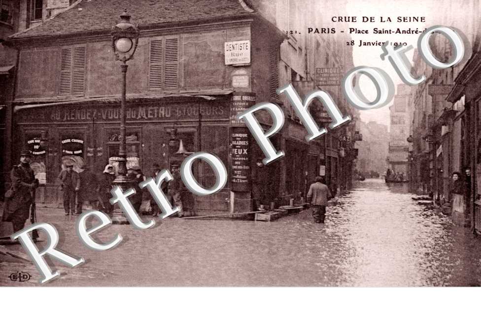 Inondations 1910, Place St Andre des Arts