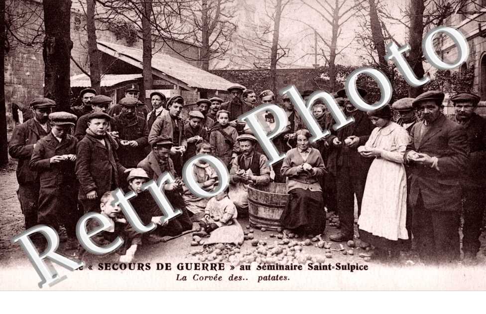 Le Secours de Guerre au Seminaire Saint Sulpice, la corvee des patates
