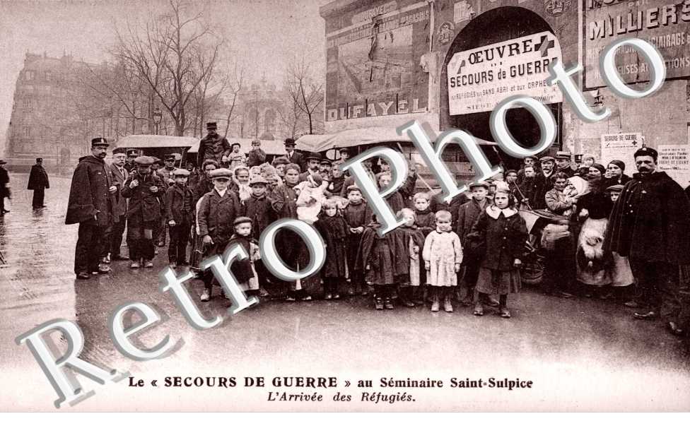 Le Secours de Guerre au Seminaire Saint Sulpice, l'Arrivee des Refugies