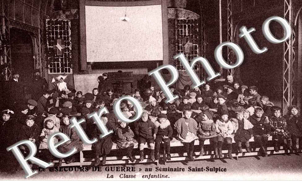 Le Secours de Guerre au Seminaire Saint Sulpice, la classe enfantine