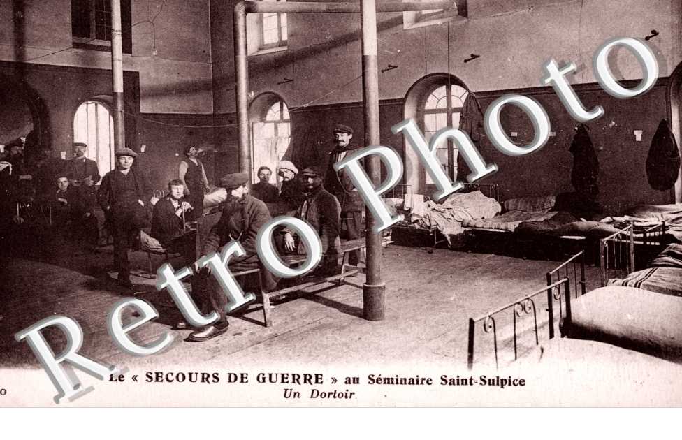 Le Secours de Guerre au Seminaire Saint Sulpice, un Dortoir