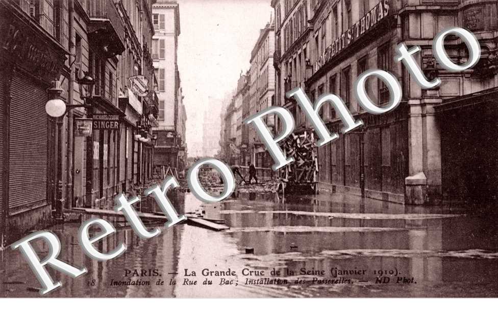Inondations 1910, Rue du Bac
