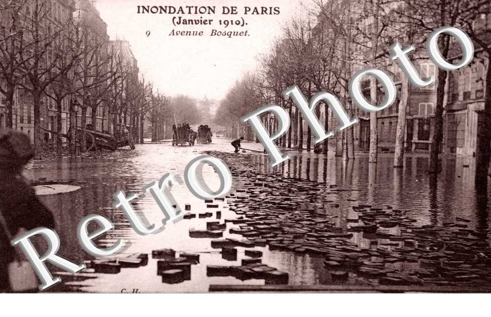  Inondations 1910, Avenue Bosquet