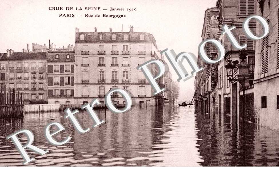 Inondations 1910, Rue de Bourgogne