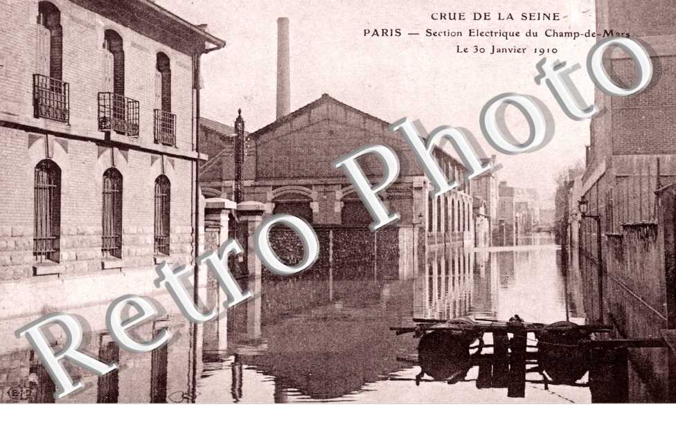 Crue de la Seine, Section Electrique du Champ de Mars