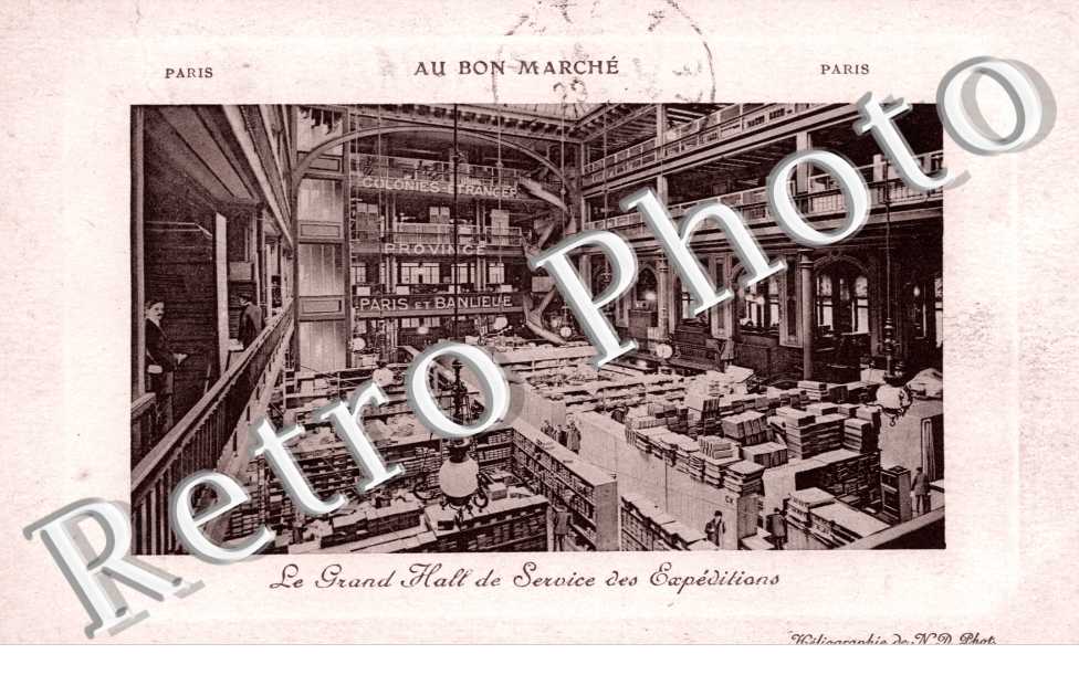  24 Rue de Sèvres Au Bon Marche, Maison A. Boucicaut, Le Grand Hall de Service des Expeditions