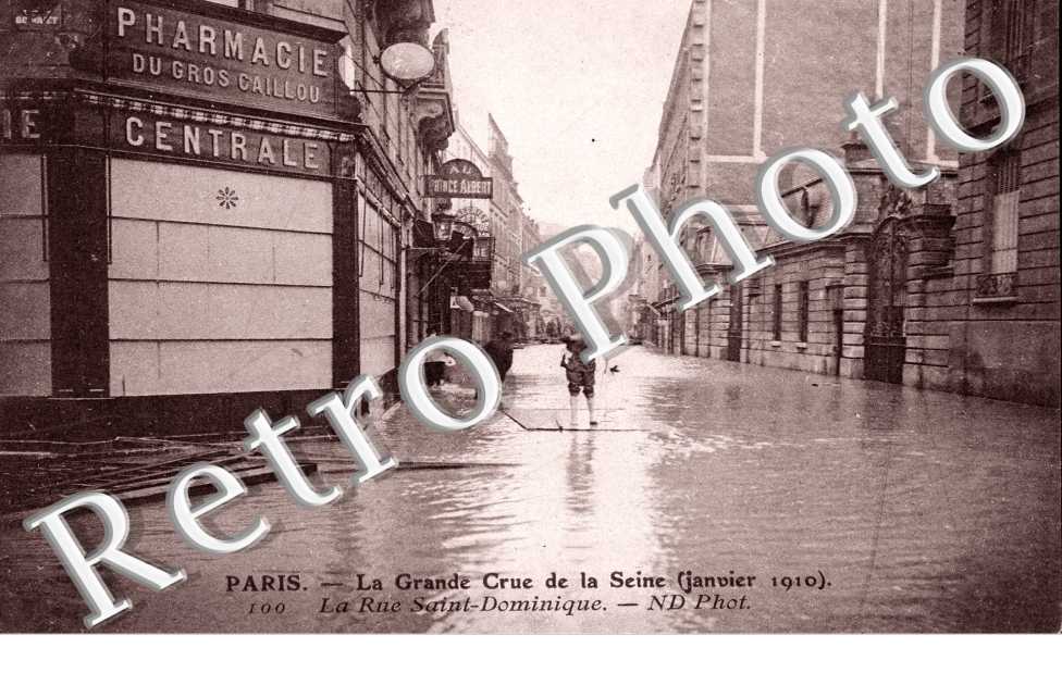 Inondations 1910, Rue St Dominique