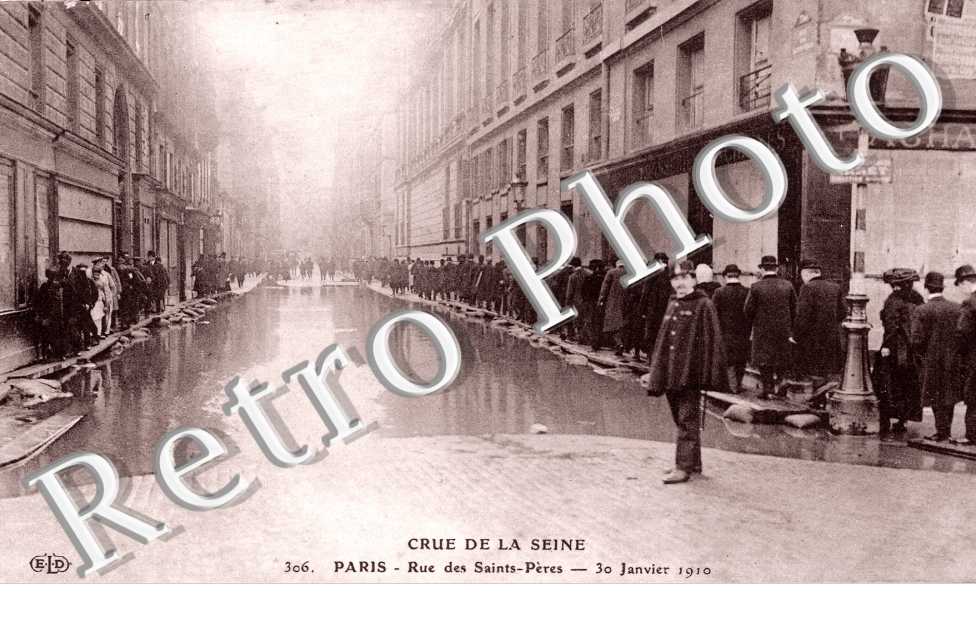 Crue de la Seine, Rue des Saints Peres