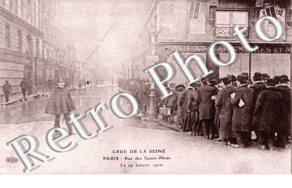 Crue de la Seine, Rue des Saints Peres