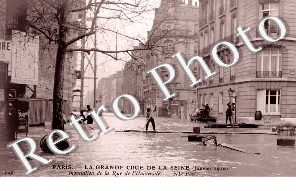 Inondations 1910, Rue de l'Universite