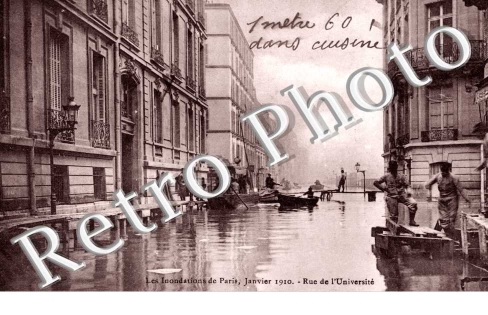 Inondations 1910, Rue de l'Universite