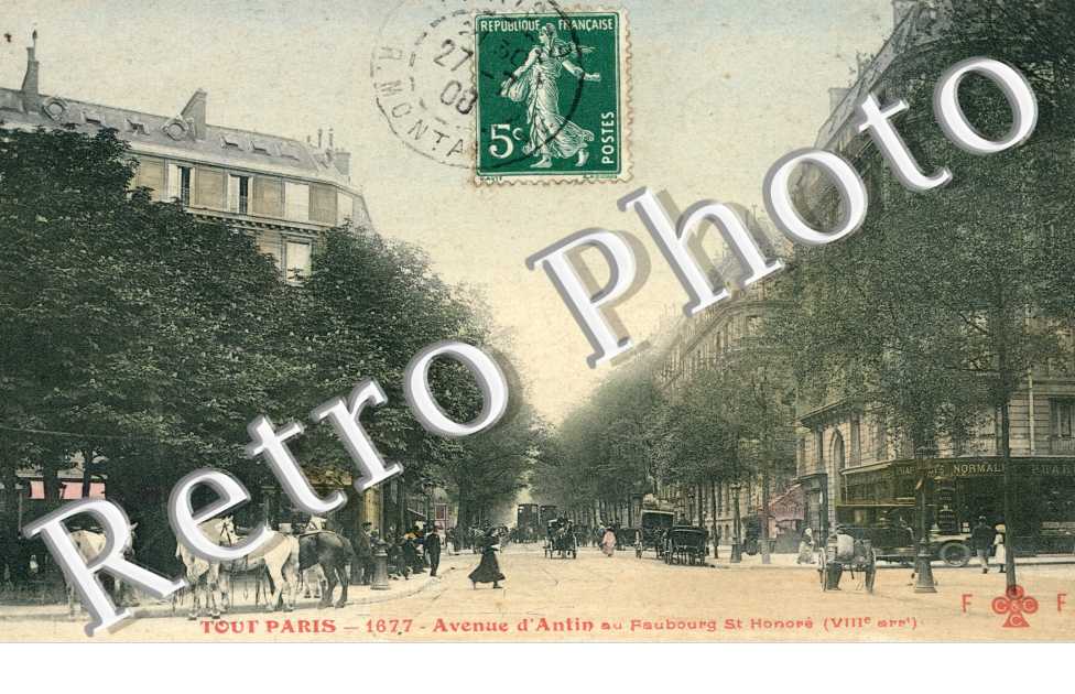 Avenue d'Antin au Faubourg Saint Honore