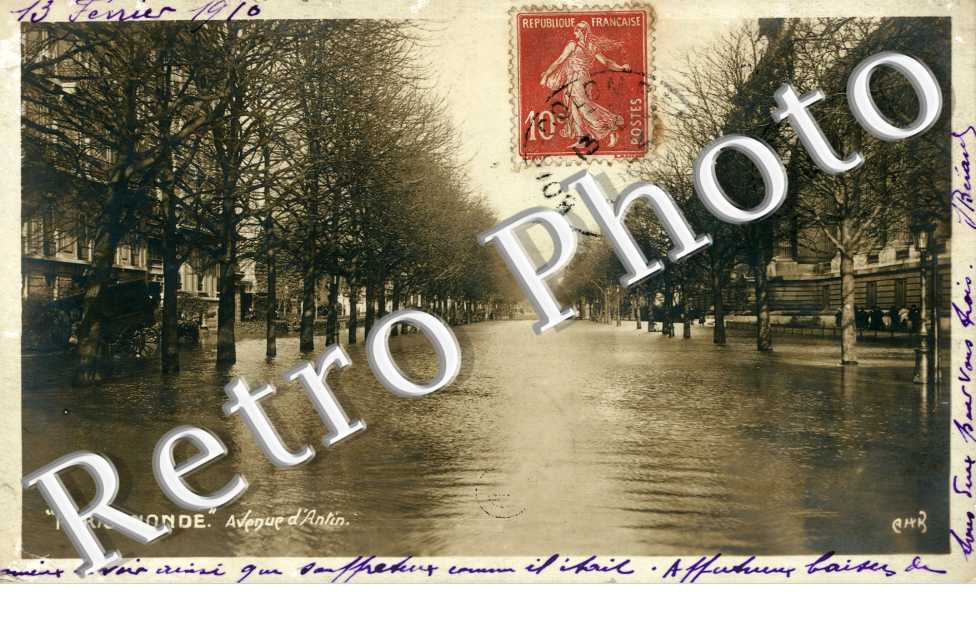 Avenue d'Antin Paris Inonde