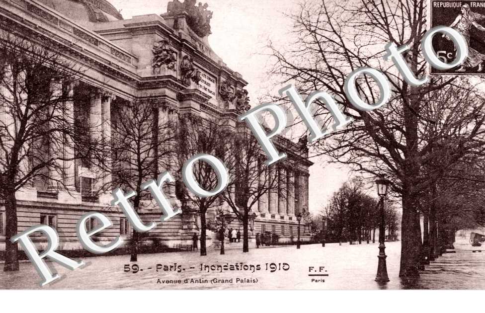 Inondations 1910, Avenue d'Antin